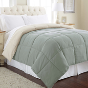 Modern Threads Down alternative reversible comforter Dusty Sage/Almond Queen 2DWNCMFG-DSA-QN